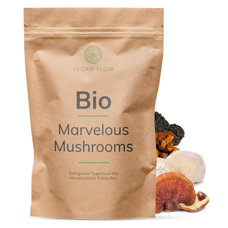 Marvelous Mushrooms –  Verdauung + Beruhigend + Cholesterin + Adaptogene