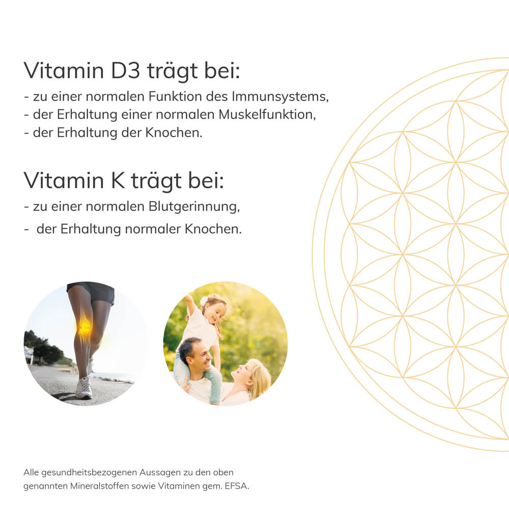 Vitamin D3 + K2 (K2VITAL®)