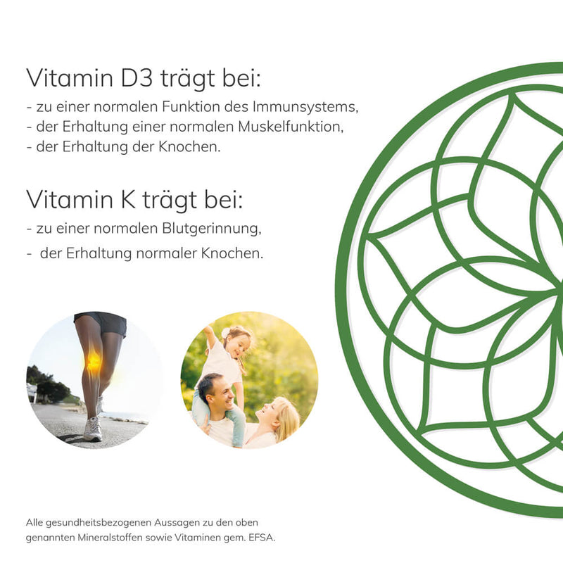 Vitamin D3+K2 (K2VITAL®) & Vitamin B12