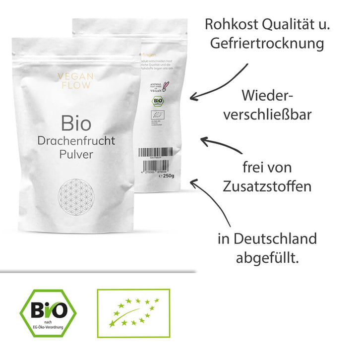 Bio Drachenfrucht Pulver B-Ware