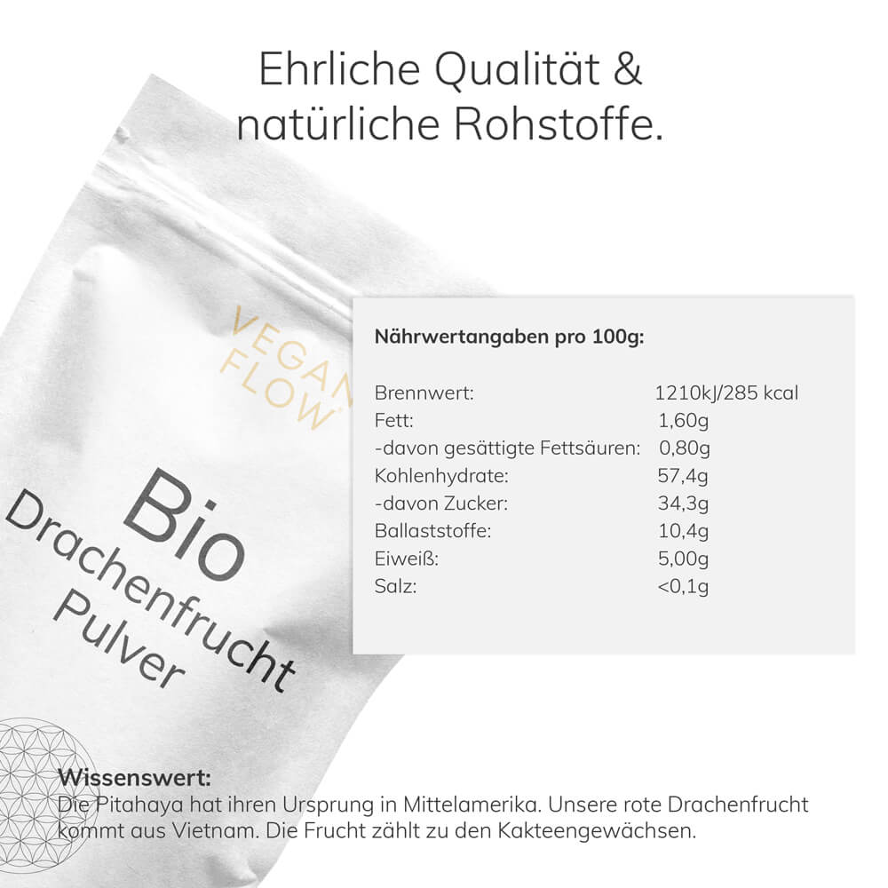 Bio Drachenfrucht Pulver B-Ware