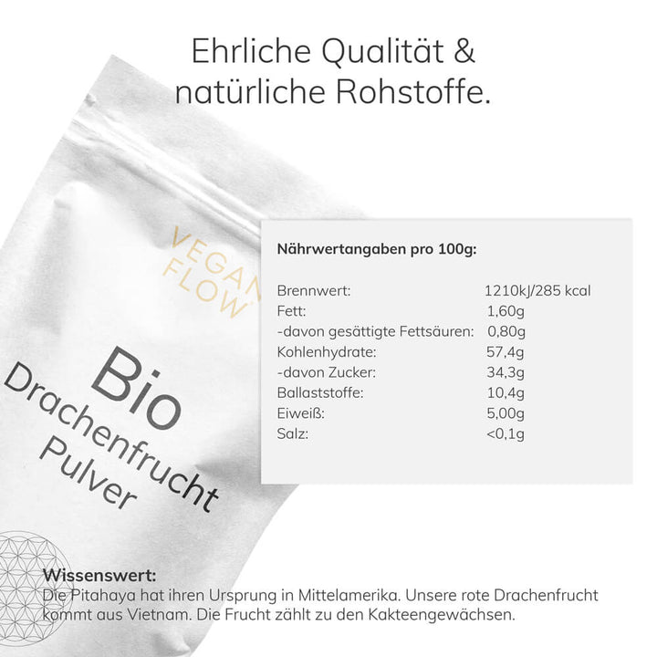 Bio Drachenfrucht Pulver B-Ware